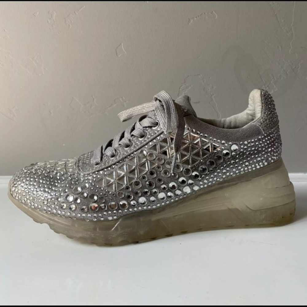 Steve Madden 9M Carissa Rhinestone Sneakers Size 9